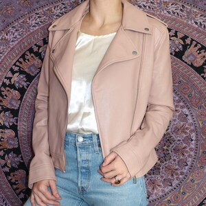 Leather loft jacket discount
