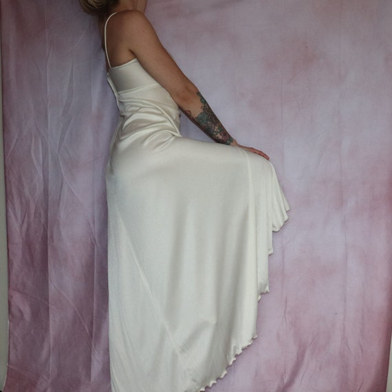 Vintage Silk Satin Slip Dress/ Charmeuse dress/ 1… - image 9