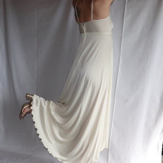 Vintage Silk Satin Slip Dress/ Charmeuse dress/ 1… - image 5