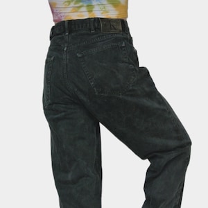 Vintage Calvin Klein Jeans 80s Style Calvin Klein Denim Black Jeans Size 36 Retro Style Straight Leg Black Jeans
