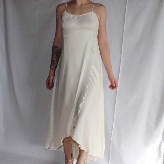 Vintage Silk Satin Slip Dress/ Charmeuse dress/ 1… - image 10