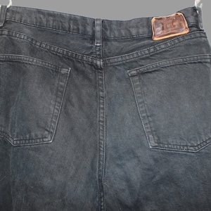 Vintage Ralph Lauren Polo Black Jeans Straitht Leg Button Fly Size 36 90s Vintage Polo Jeans