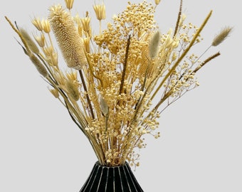 Dried Flower Bouquet: Baby's Breath, Teasel, Bunny Tails Mix