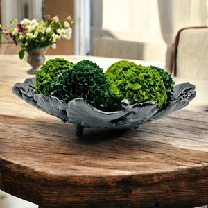 Set of 3 Preserved 4 inch Topiary Balls Vase Filler Bowl Filler, Decorative Orbs, Centerpiece Accent New Home Gift