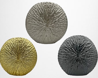 Modern Aluminum Round Flower Vase: Home Decor Gift