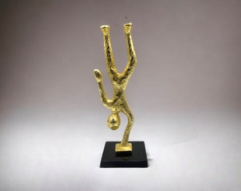 Aluminum Handstand Sculpture: Modern Home Decor Art