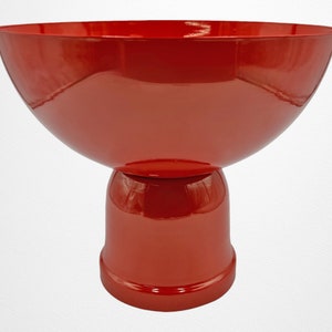 Iron Unique Modern Contemporary Vase For Flowers perfect Centerpiece for Home Decor Red