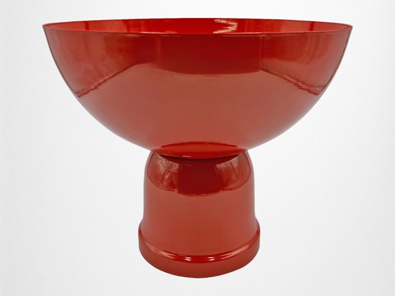 Iron Unique Modern Contemporary Vase For Flowers perfect Centerpiece for Home Decor Red