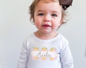 Baby Girl Personalized Pumpkin Romper, Toddler Girl Personalized Romper, Fall Longsleeve Outfit, Ruffled Romper, Toddler Girl Fall Outfit