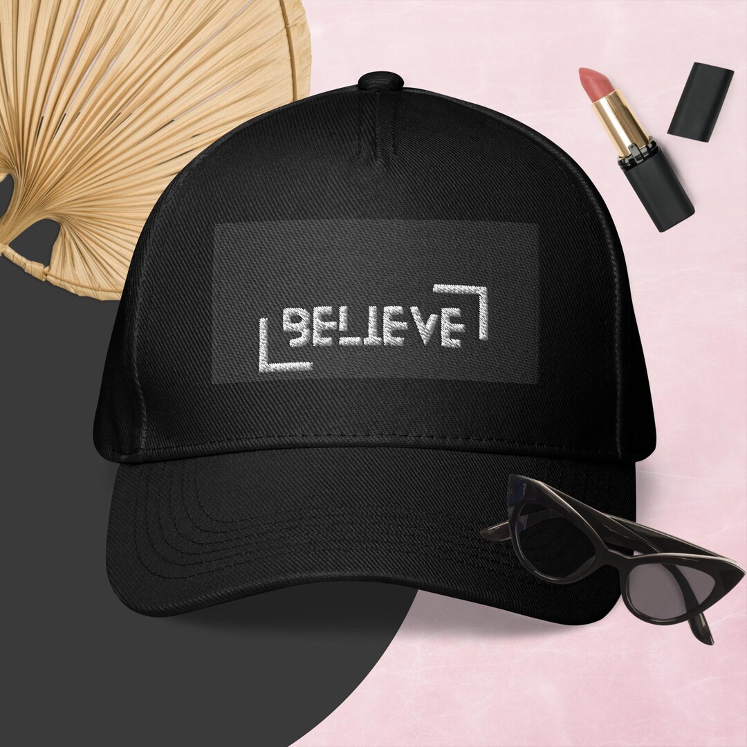 驚きの安さ Baseball Classic Black Cap Etsy - Logo. Believe With 帽子