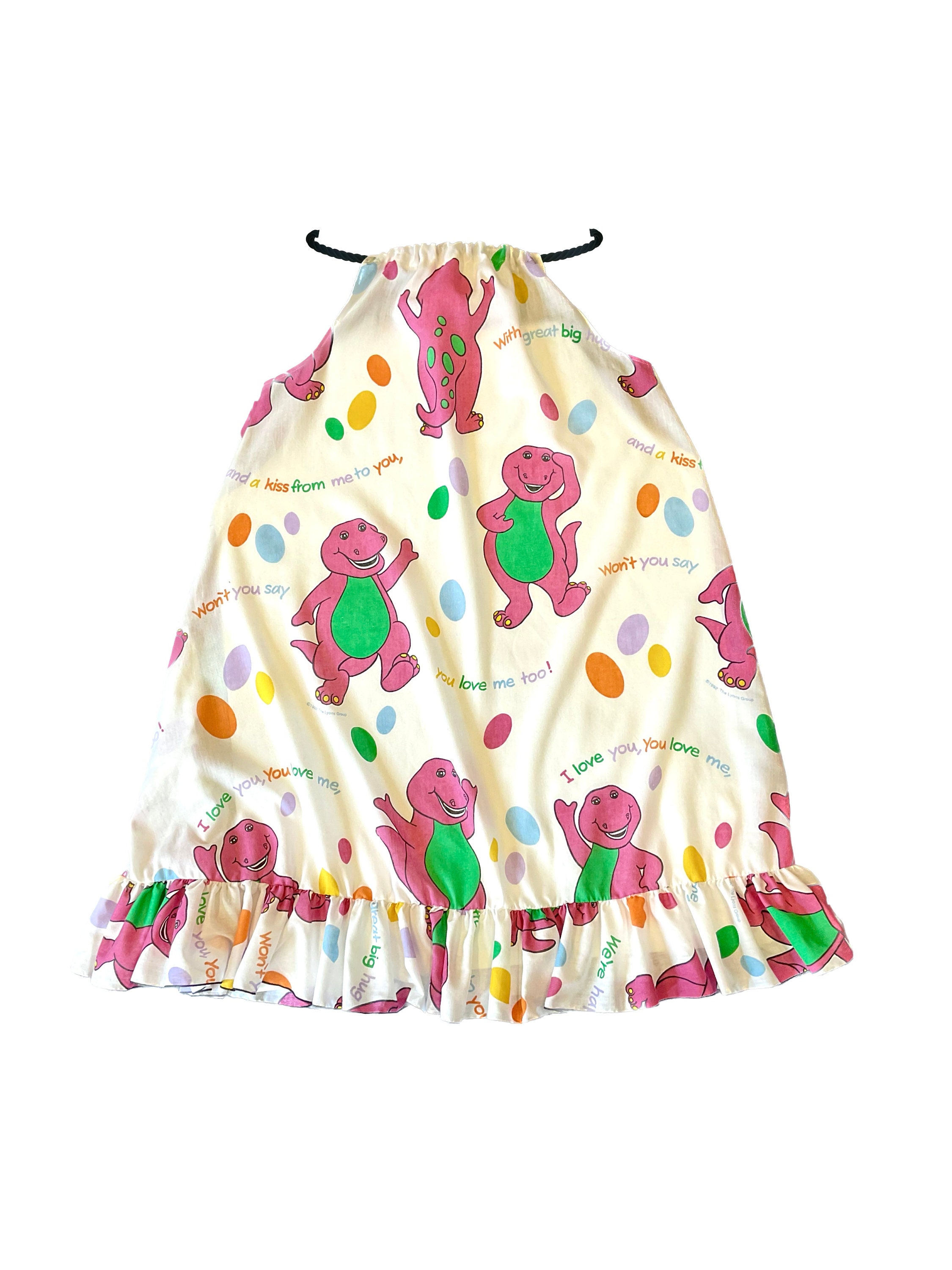 Barney the Purple Dinosaur Dust Ruffle Dress S/M - Etsy