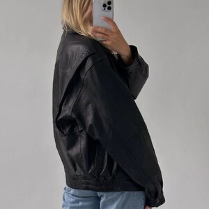 Women Handmade Oversize Bomber Lambskin Soft Real Leather Jacket | Women Casual Wear