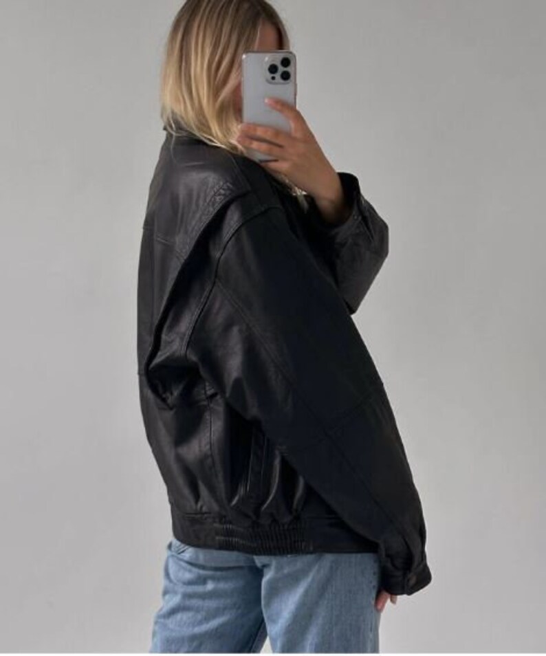 Women Handmade Oversize Bomber Lambskin Soft Real Leather Jacket | Women Casual Wear