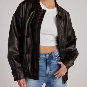 Y2k Leather Jacket - Etsy Y2k Leather Jacket - Etsy