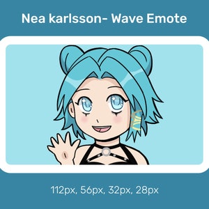 DBD Nea Karlsson Wave Emote Dead by Daylight - Hi Emote, Cute, Twitch, Discord