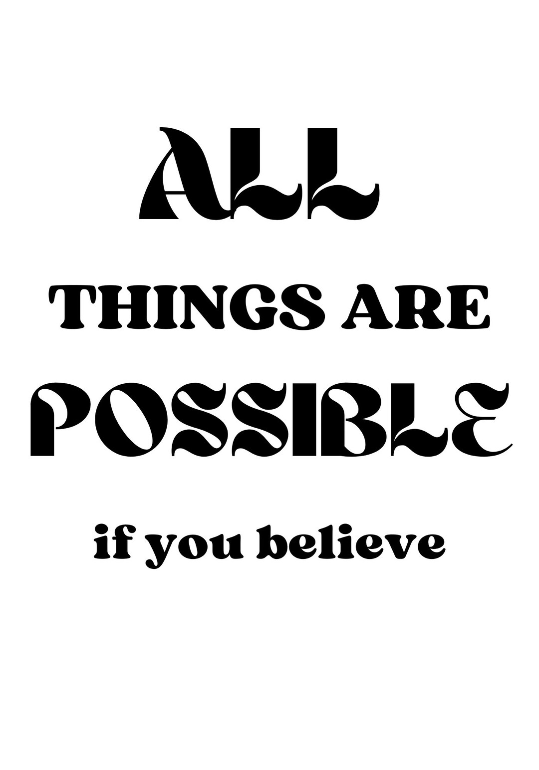 Motivational Wall Art Decor Printable Digital, Inspirational Home ...