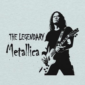 Das legendäre Metallica T-Shirt - Unisex Kirk Hamatt T-Shirt Design für Heavy Metal und Rock Musikliebhaber