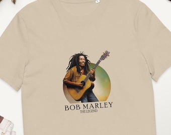Koszulka Boba Marleya - Legenda Muzyki Reggae Koszulka organiczna unisex - Koszulka Rastafari 70s Music