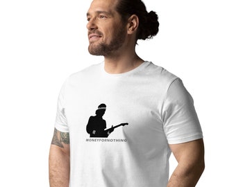 Dire Straits T shirt - Money For Nothing Song Shirt - Mark Knopfler Tee - Rock T shirt - Unisex organic cotton t-shirt