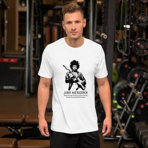 Jimi Hendrix T shirt - 1960s Rock Music shirt - Guitar Legend Tee - Jimi Hendrix Shirt Unisex and for all sizes
