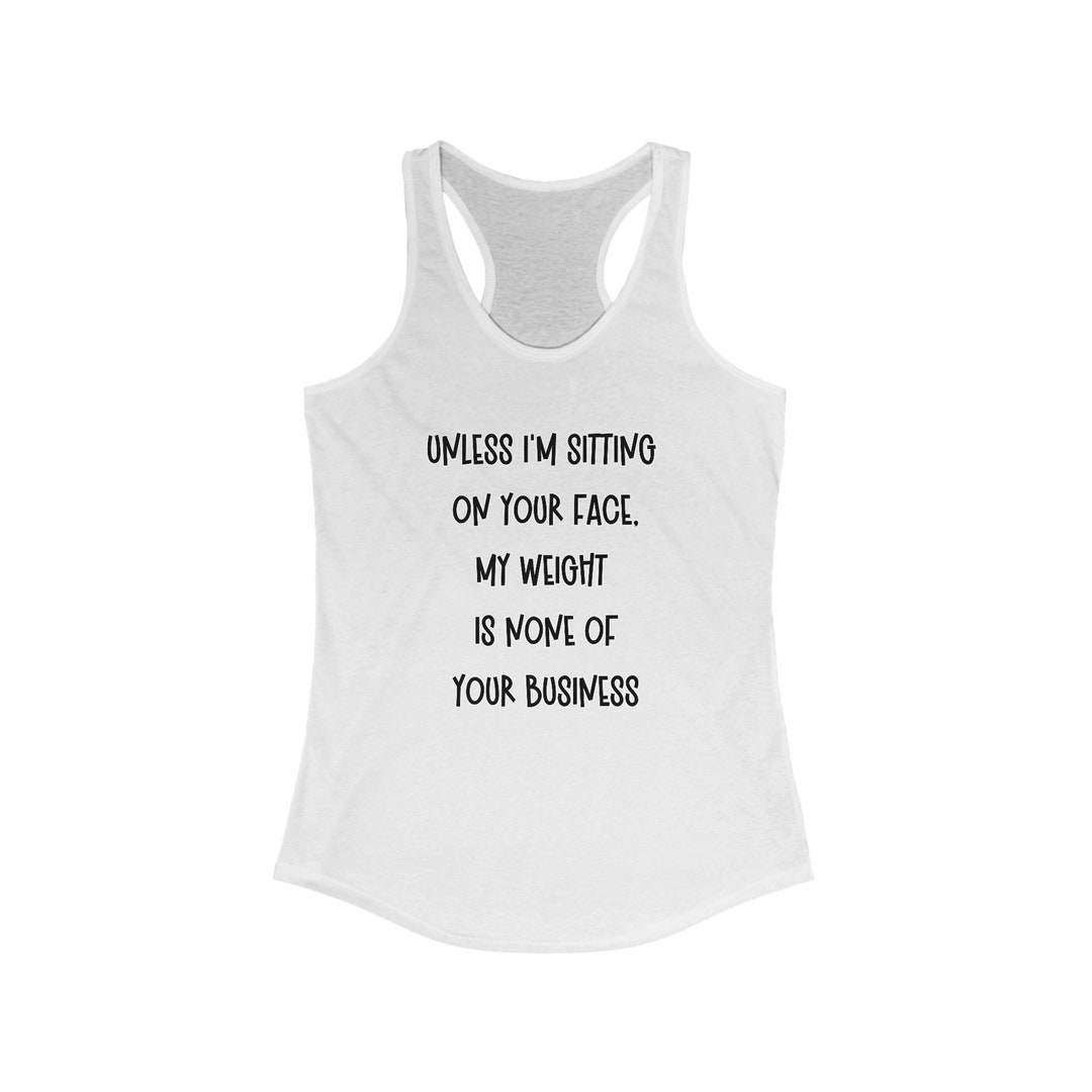 Funny Gym Tank, Racerback Tank Top, Gym Humor, Adult Humor - Etsy