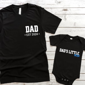 Dad&#39;s Little Man Shirt, Dad&#39;s Little Man Tee, Dad And Me Shirts, Dad and Son Shirt, Father and Baby Shirts, Fathers Day Shirts, Gift for Dad