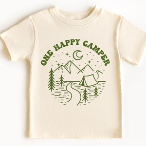 One Happy Camper Shirt, Camping First Birthday Outfit, One Happy Camper Matching Family Tees, Camp Mommy and Me Shirts, One Happy Camper Tee