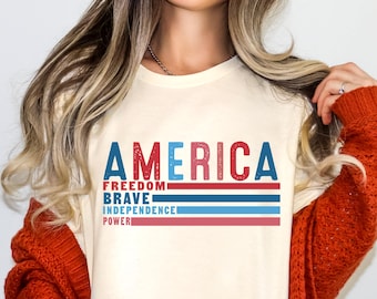 Camiseta de los 250 años de libertad de Estados Unidos, camisetas del 4 de julio, camisetas del Día de la Independencia, camiseta del 250 aniversario de Estados Unidos,