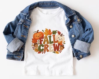 Fall Crew Shirt, Pumpkin Autumn Tee, Family Fall T-Shirt, Harvest Season Outfit, Kids Thanksgiving Shirt, Pumpkin Patch Tee