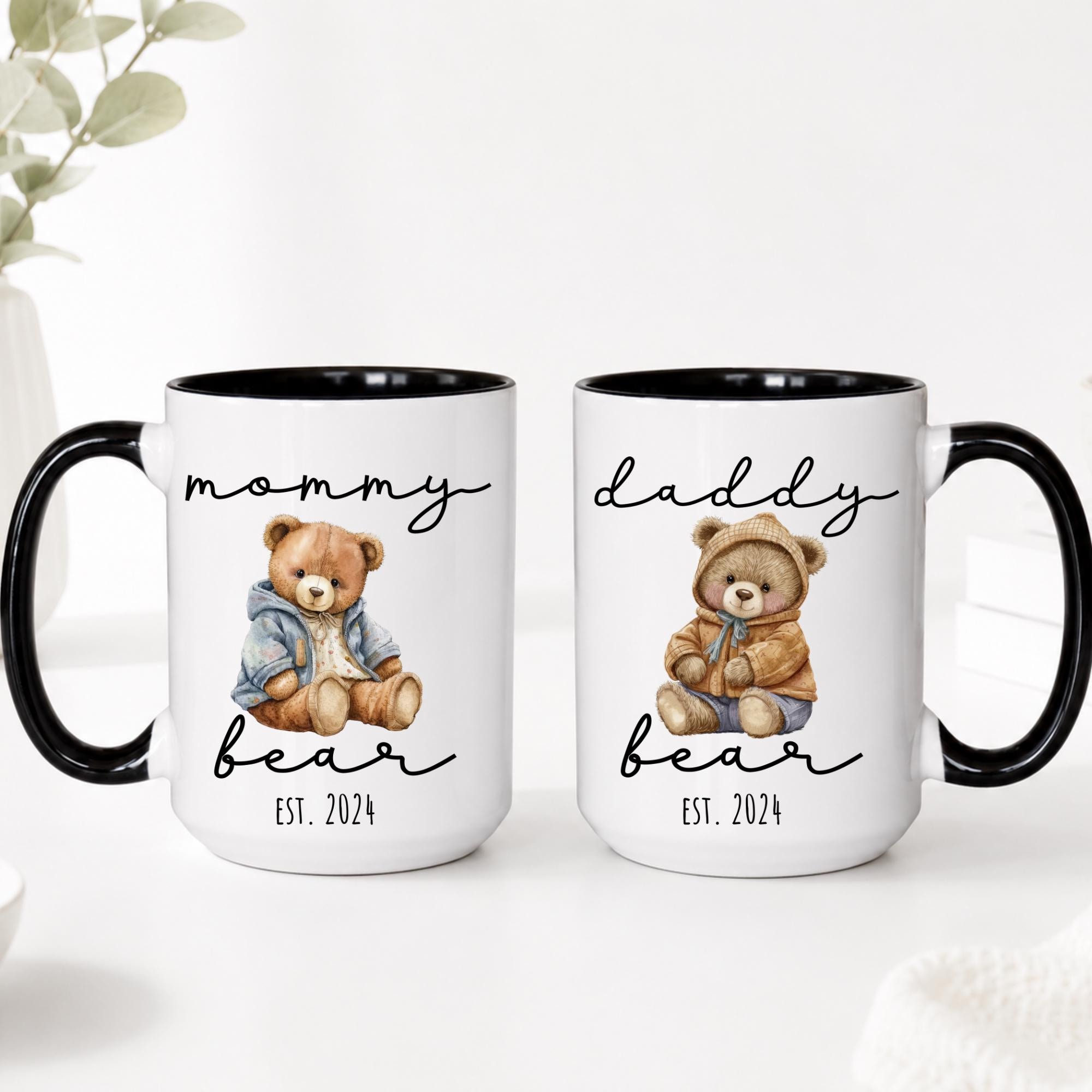 Mommy Bear and Daddy Bear Mug, Expecting Mom Gifts, New Parents Mug, New Mom Gift Ideas, First Time Mom Gift, Gifts For Expecting Parents