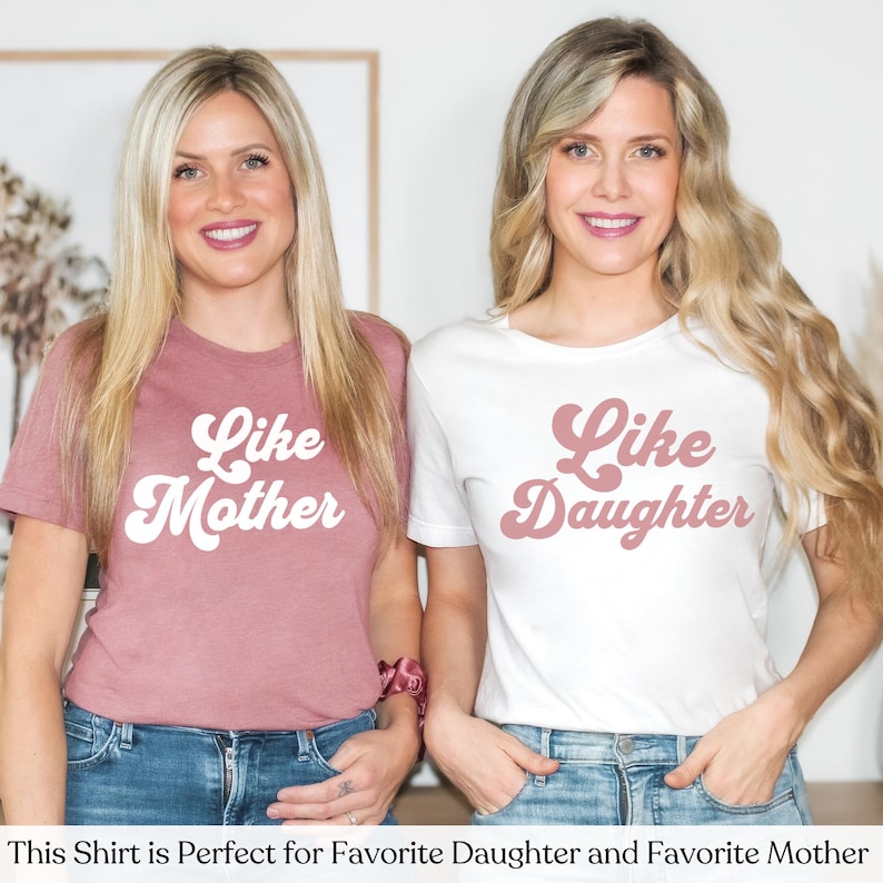 Like Mother, Like Daughter – A bond like no other! Celebrate your special connection with this matching Mom & Me shirt, perfect for birthdays, Mother’s Day, or just because—a timeless keepsake to cherish those unforgettable moments together. 💕✨ Get yours today and twin in love!