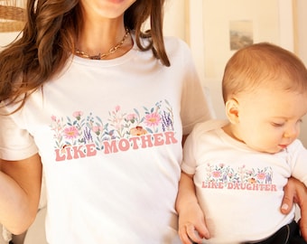 Matching Mom and Daughter Shirt, Like Mother Like Daughter Tee, Mommy and Me T-shirt
