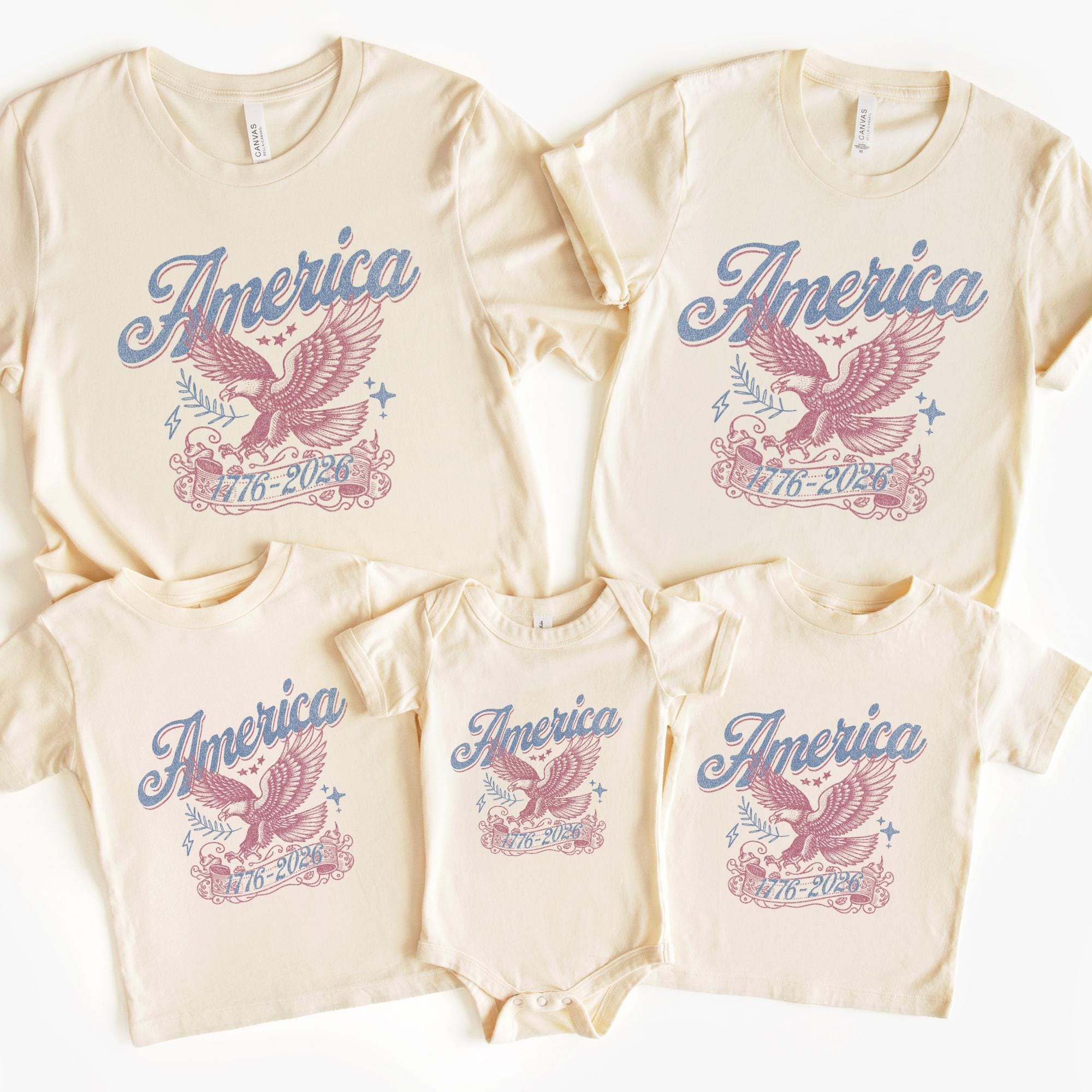 America 250th Anniversary Matching Family Shirt, Patriotic 4th of 