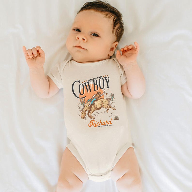 Personalized Cowboy Birthday Shirt – For Your Little Sheriff’s Big Day! 🎉

Yeehaw! Celebrate your little cowboy’s special day with this adorable personalized shirt. Perfect for wild west parties and unforgettable photos. 💛

Make their birthday special—grab yours now and let the adventure begin! 🐴✨ Cowboy Toddler Shirt! It's perfect for capturing memories together!