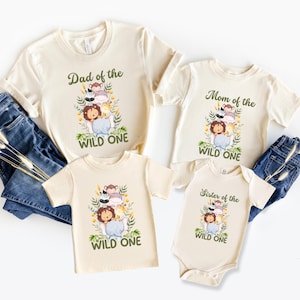 Custom Wild One Safari Birthday Shirt - Jungle Toddler Tee - Safari Party T-shirt - Zoo Tees