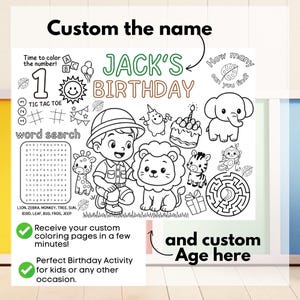 Safari Coloring Page, Jungle Coloring, Zoo Animal Page, Safari Birthday, Animal Activity, Safari Party Kids, Printable Safari, Jungle Animals, Kids Coloring, Safari Worksheet, Animal Coloring, Zoo Birthday, Safari Printable