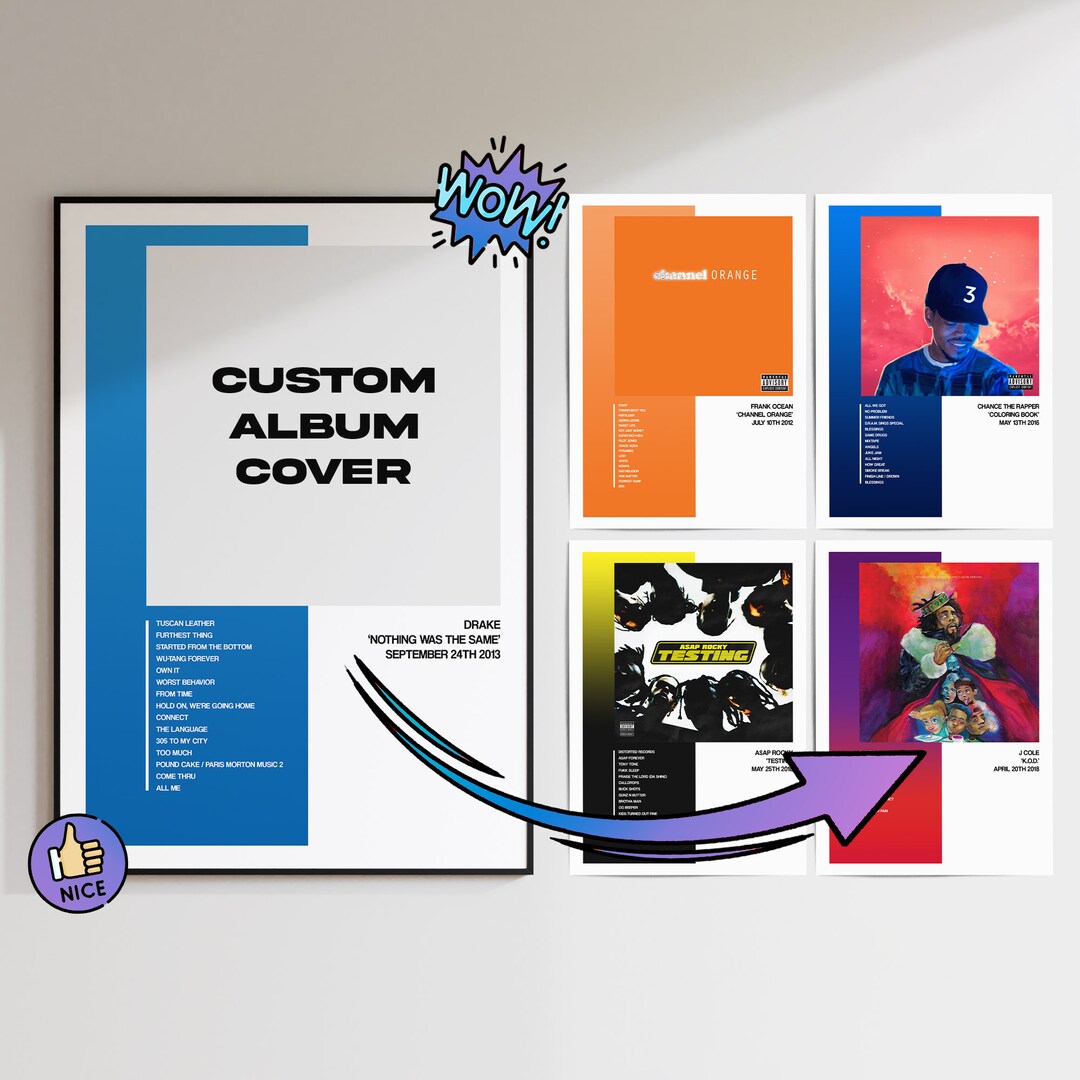 Request Custom Album Cover of Your Own Choice Personalized Etsy