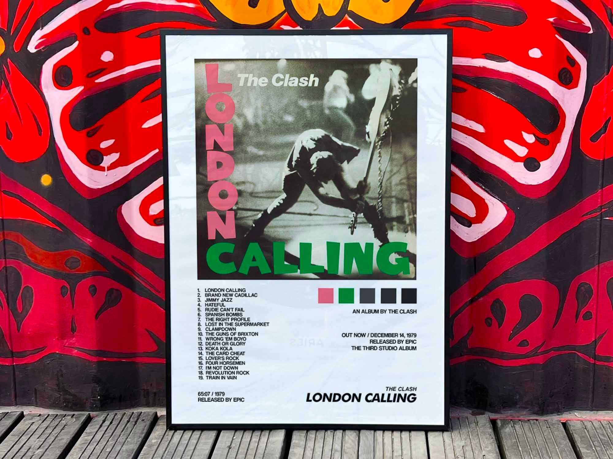 Discover The Clash 'London Calling' custom album cover poster, Music poster wall art