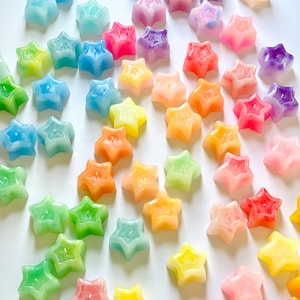 Good Therapy Wishing Stars Shape Custom Color Candle x 3