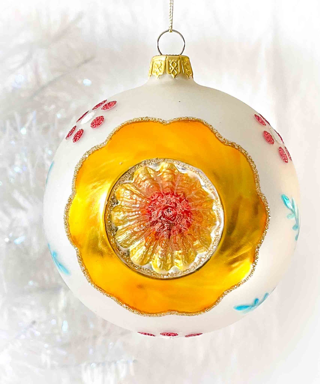 4.5in Large Vintage Christmas Bulb Vintage Christmas Rare Etsy