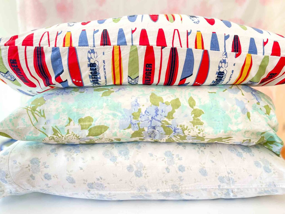 Vintage Pillowcases Choose From 4 Vintage Bedding Retro Etsy