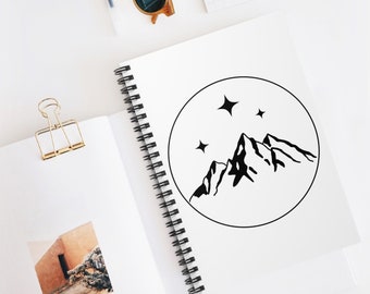 Cuaderno espiral rayado de 118 páginas ACOTAR de Night Court, diario espiral rayado en blanco, artículos para amantes de los libros, regalo para ella, regalos para amantes de los libros