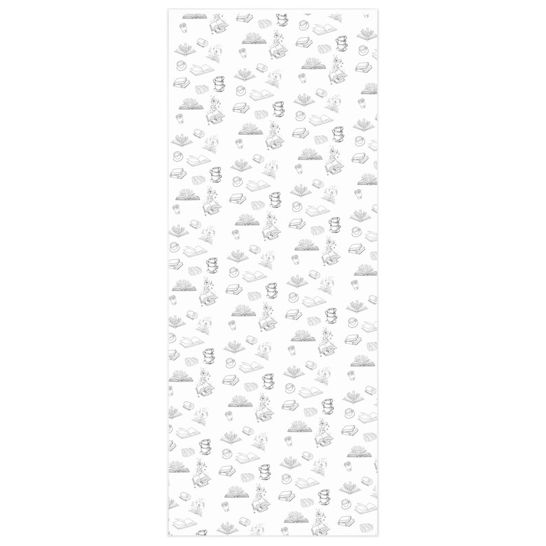 Unique Bookish Gift Wrap, Birthday Wrapping Paper Rolls, Reader