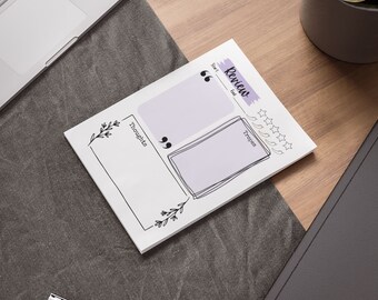 Blocchi promemoria viola per recensioni di libri, blocchi note Post-it® per recensioni di libri, post-it per diario di lettura, regali per amanti dei libri, regali per lei