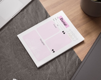 Pink Offene Buchbesprechung Notizblöcke, Buchbesprechung Post-it® Notizblöcke, Lesetagebuch Haftnotizen, Bücherwurm Geschenke, Geschenk für Sie