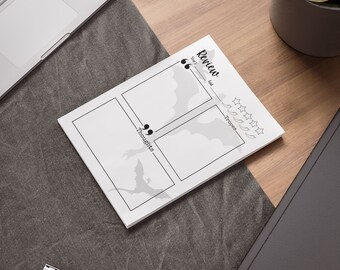 Vierter Flügel Buchbesprechung Haftnotizen, Buchbesprechung Post-it® Notizblöcke, Geschenk für Sie, Geschenk für Buchliebhaber, Lesernotizblock