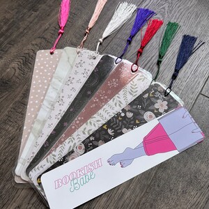 Bookish Babe Bookmark | Cute Bookish Reading Accessories | Gift for Bookworm | Booktrovert Bookmark | Laminated Bookmark