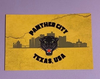 Panther City | Fort Worth, TX | Standard 4" x 6" Postcard