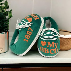 HBCU Inspired Puffy Snug Slippers - FAMU