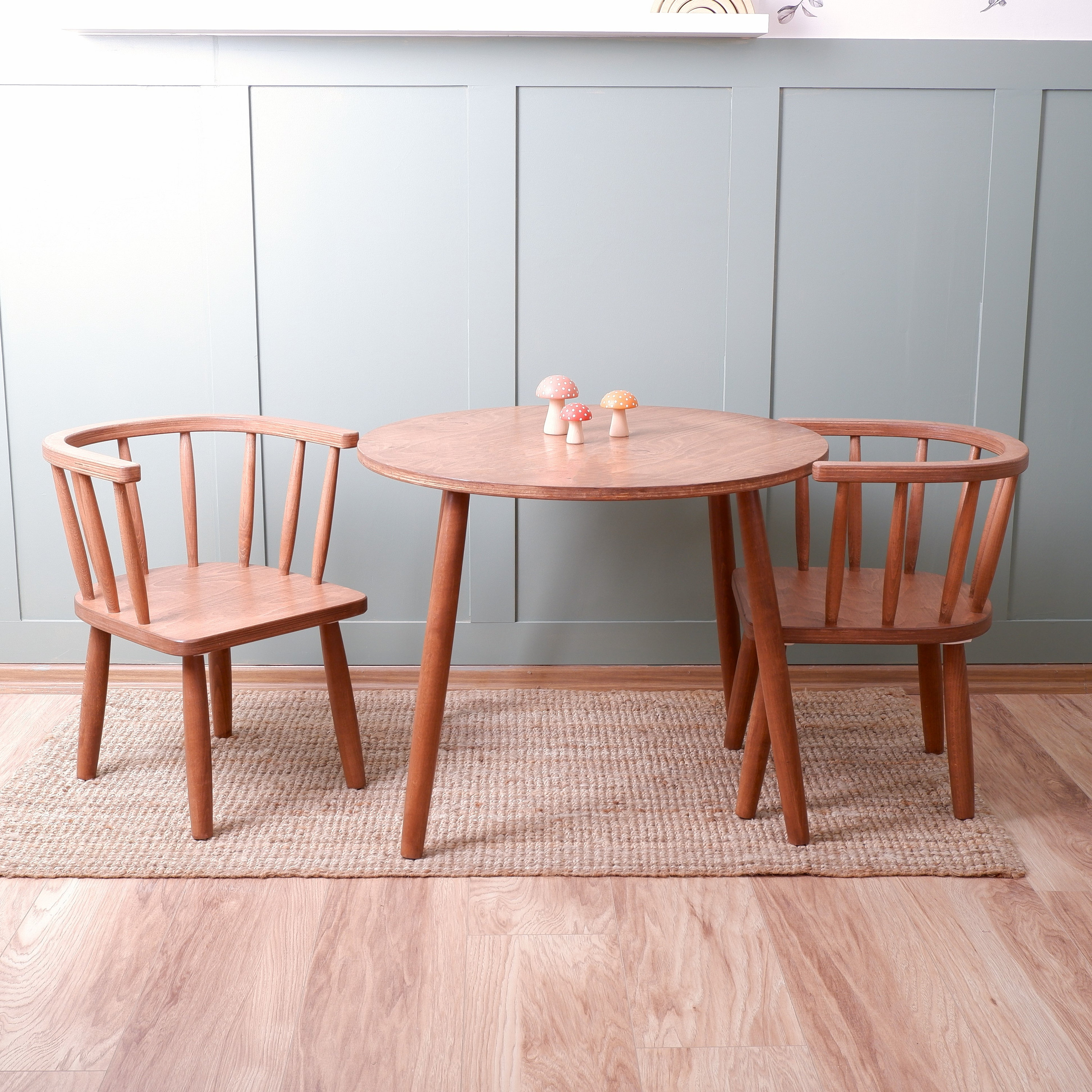 Windsor Style Wooden Kids Chair and Table Set: Merge Traditional ...